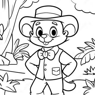 Page A Colorier Geronimo Stilton Aventurier Dans La Jungle 43463-36169