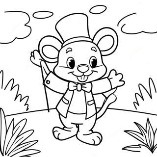 Page A Colorier Geronimo Stilton Aventurier Dans La Jungle 43463-36170