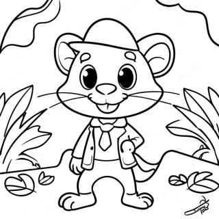 Page A Colorier Geronimo Stilton Aventurier Dans La Jungle 43463-36172