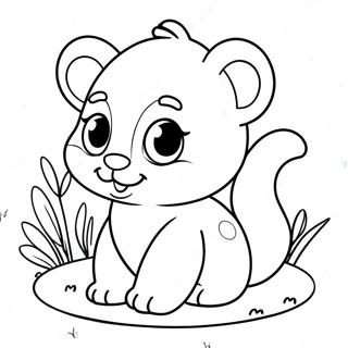 Page A Colorier Moments Precieux De Bebes Animaux Mignons 43503-36200