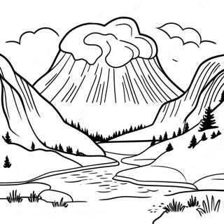 Page A Colorier Du Parc National De Yellowstone 43532-36220