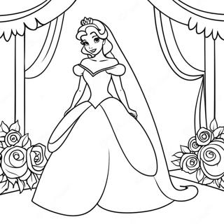 Page A Colorier Mariage De Princesse Disney Envoutante 43563-36249