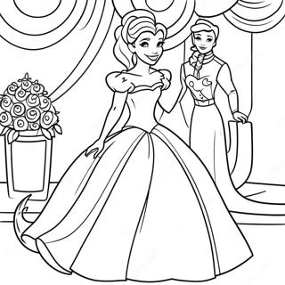 Page A Colorier Mariage De Princesse Disney Envoutante 43563-36250