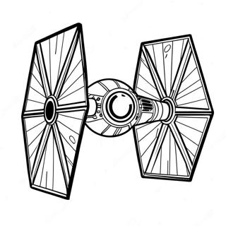 Page A Colorier Tie Fighter Classique En Bataille 43633-36313