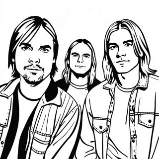 Page A Colorier Des Membres Du Groupe Nirvana 43753-36405