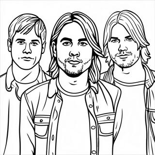 Page A Colorier Des Membres Du Groupe Nirvana 43753-36406