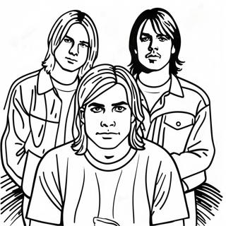 Page A Colorier Des Membres Du Groupe Nirvana 43753-36407