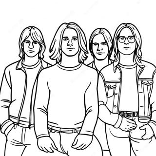 Page A Colorier Des Membres Du Groupe Nirvana 43753-36408