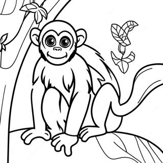 Page A Colorier Singe Araignee 43792-36428