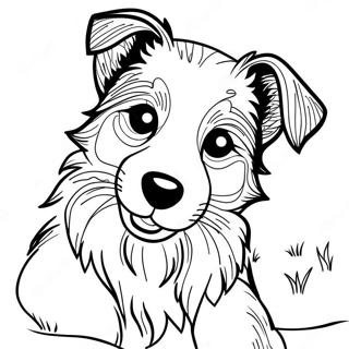 Page A Colorier Chiot Border Collie 43802-36435