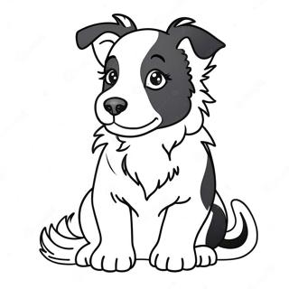 Page A Colorier Chiot Border Collie 43802-36436