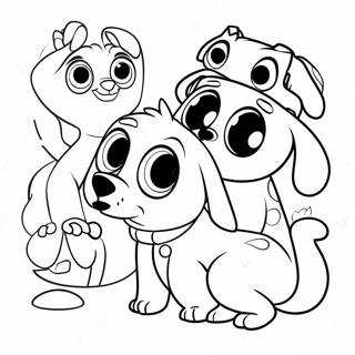 Page A Colorier Aventure Des Chiens Chiots 4381-3534