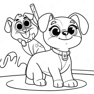 Page A Colorier Aventure Des Chiens Chiots 4381-3535