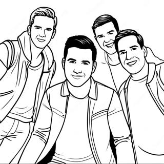 Big Time Rush Pages À Colorier