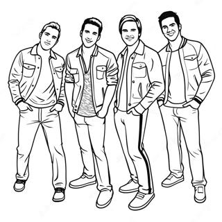 Page A Colorier De Big Time Rush 43852-36484