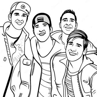 Page A Colorier Des Membres Du Groupe Big Time Rush 43853-36478