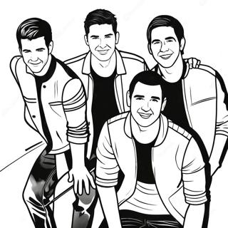 Page A Colorier Des Membres Du Groupe Big Time Rush 43853-36479