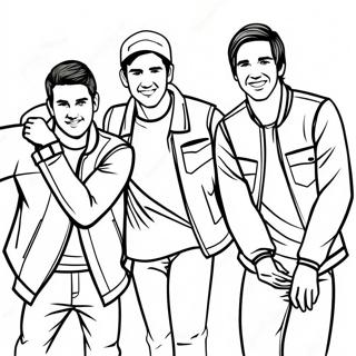 Page A Colorier Des Membres Du Groupe Big Time Rush 43853-36480