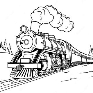 Page A Colorier De La Locomotive Du Polar Express 43872-36504