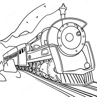 Page A Colorier Dun Train Du Polar Express Fantaisiste 43873-36494