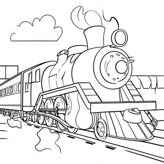 Page A Colorier Dun Train Du Polar Express Fantaisiste 43873-36496