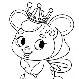 Mignonne Reine Des Abeilles Lol Avec Une Couronne Etincelante A Colorier 43933-36548