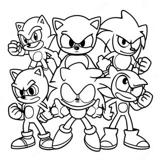 Personnages Sonic Prime Nine A Colorier 43943-36553