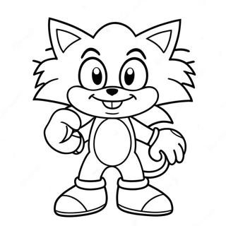 Big Le Chat Sonic Pages À Colorier