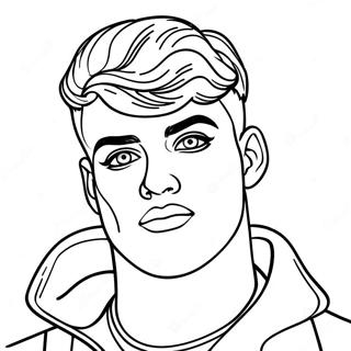 Page A Colorier De Jake Paul 43992-36576