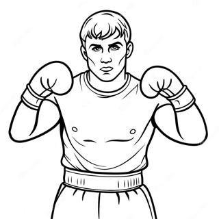 Page A Colorier De Jake Paul En Position De Boxe 43993-36593