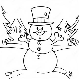 Page A Colorier De Frosty Le Bonhomme De Neige 44032-36622