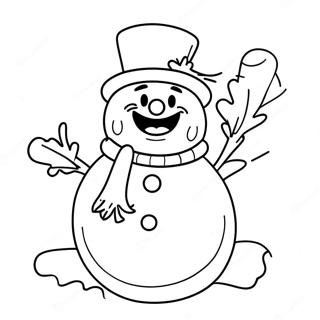 Page A Colorier De Frosty Le Bonhomme De Neige 44032-36623