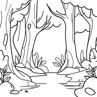 Page A Colorier De La Foret Enchantee 44102-36674