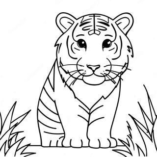 Page A Colorier De Tigres Majestueux En Danger 44163-36732