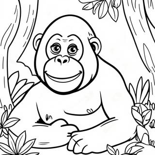 Orang-Outan Pages À Colorier