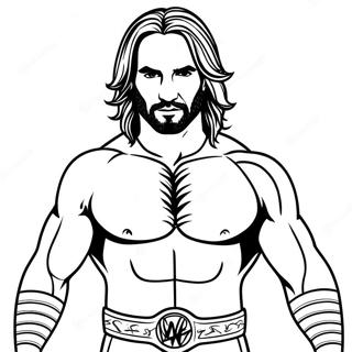 Page A Colorier Seth Rollins Wwe 44232-36792