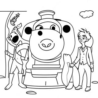 Percy Avec Des Amis Colores A Colorier 44263-36811