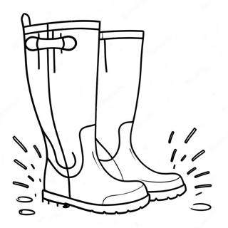 Page A Colorier Des Bottes De Pluie 44292-36827