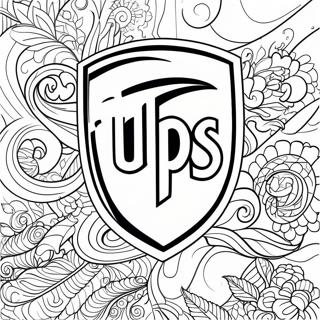 Page A Colorier Du Logo Ups 44352-36878