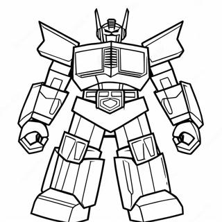 Mighty Megazord En Action Page A Colorier 44413-36932