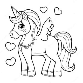 Page A Colorier De La Licorne De Saint Valentin 44442-36952