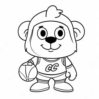 Page A Colorier De La Mascotte Des Cleveland Cavaliers 44483-36991