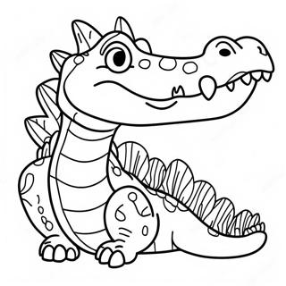 Page A Colorier De Crocodile Effrayant 44502-37002