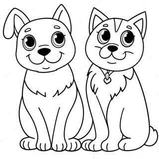 Animaux De Compagnie Pages À Colorier