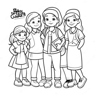 Page A Colorier Personnages Du Club Des Baby Sitters 44593-37073