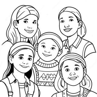 Page A Colorier Personnages Du Club Des Baby Sitters 44593-37074