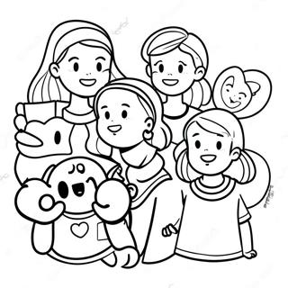 Page A Colorier Personnages Du Club Des Baby Sitters 44593-37075