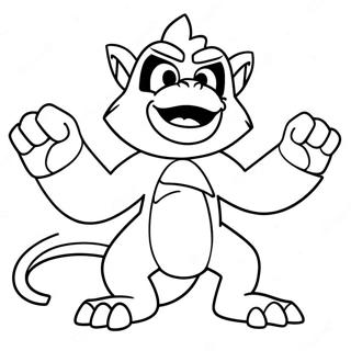 Page A Colorier Infernape 44662-37122