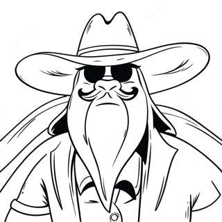 Page A Colorier Yosemite Sam Avec Chapeau De Cowboy 44713-37171