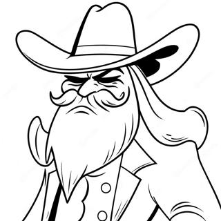 Page A Colorier Yosemite Sam Avec Chapeau De Cowboy 44713-37172